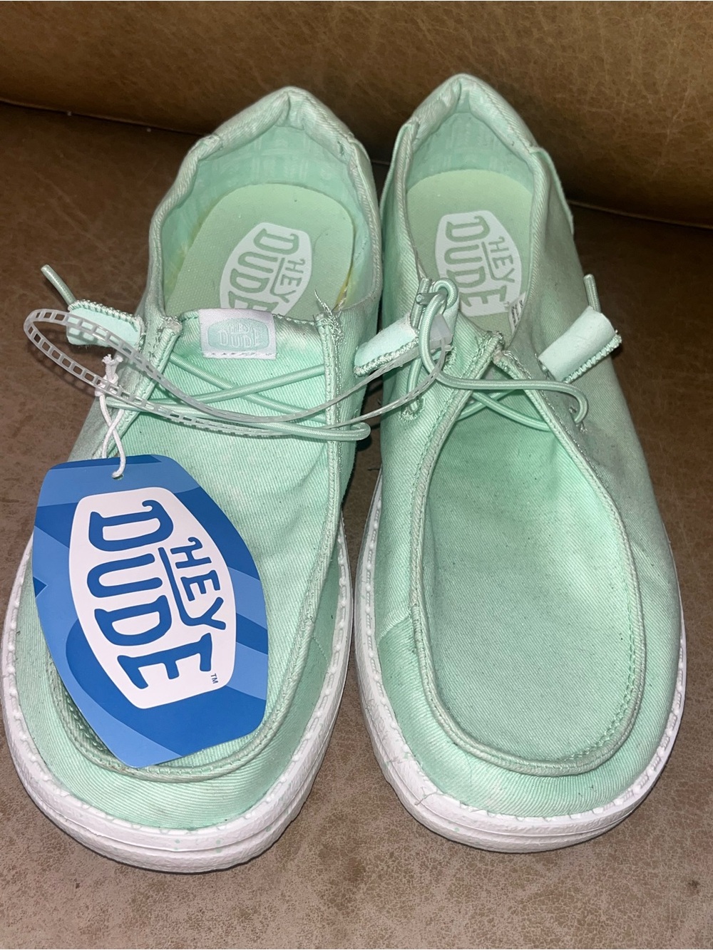 Hey Dude Wally Stretch Slip-On Shoes in Mint Sz Women’s 7 NEW NWT